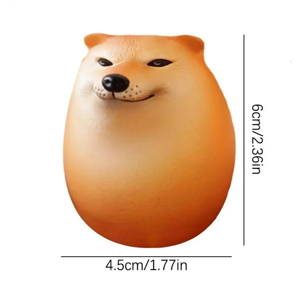 Yaratıcı shiba inu gerçekçi yumurta şekli pvc masa dekor köpek sendika dekorasyonları ev ofisleri için eğlence Noel hediyeleri 240314