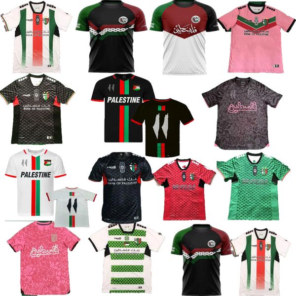 Sobreviver camisa de futebol da palestina Homem da palestina Carrasco Camisa de futebol preto Palestina Buone de corrida camisetas de corrida