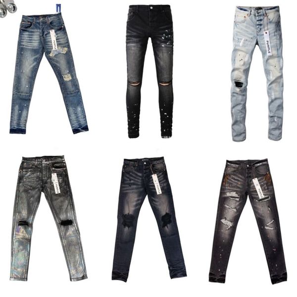 Skinny Jeans Mens Designer Denim Kapitone Pantolon Yüksek End Pantolon Nakış Yırtık Marka İnce Kaliteli Pantolon Mjjdh