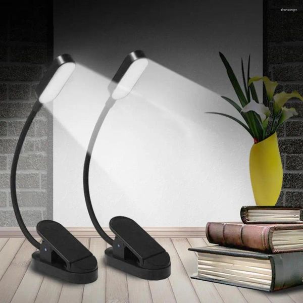Luzes Noturnas Lâmpada LED Conveniente Estudantes Leitura Livro Luz 3 Modos