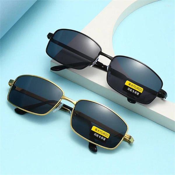 Солнцезащитные очки 2024, поляризационные мужские и женские солнцезащитные очки для вождения на открытом воздухе UV400, очки в металлической оправе, очки для дневного и ночного видения, очки для путешествий