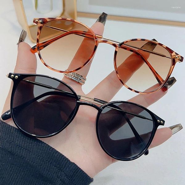 Sonnenbrille Mode Runde Für Frauen Männer Unisex Trendy Outdoor UV400 Sonnenbrille Shades Vintage Auto Fahren Augenschutz