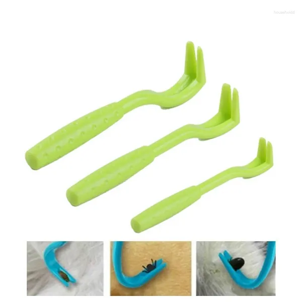 Dog Apparel Tweezer Tick Pull Pet Acessários Acessórios Mite Flea Extrator Accessarie 3pcs/Desenta Removedor Gancho