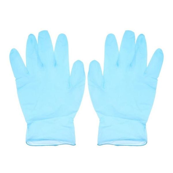 Guanti da sci Blu Nitrile Esame Lattice Gomma monouso Non sterile Scatola da 100 pezzi Consegna a goccia Sport all'aperto Equipaggiamento protettivo dalla neve Otcjm