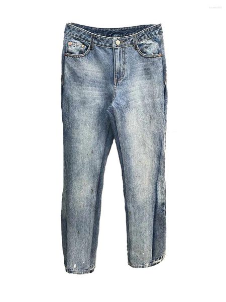 Pantaloni da donna fanno vecchi jeans moda personalità casual bello comodo versatile 2024 autunno e inverno 1214