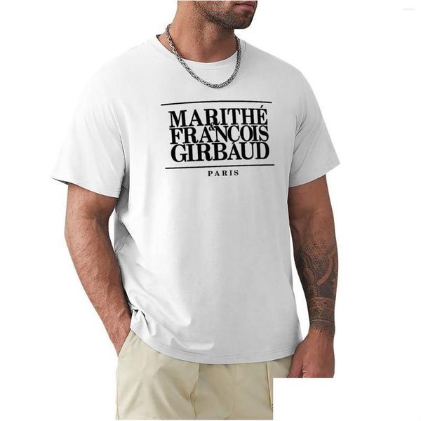 Canotte da uomo T-shirt da uomo Marithe Francois Girbaud Blk Camicia con stampa animalier per ragazzi Magliette grafiche Confezione Drop Delivery Abbigliamento e Dhgtu