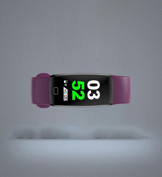 F64 Akıllı Bilezik Kan Oxygen Boold Basınç Kalp Hızı Monitörü Bilek saati GPS Su Geçirmez Fitness Tracker Iphone5270083 için Akıllı İzleme