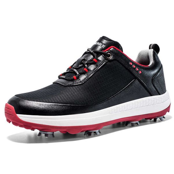 Scarpe da golf sportive con punta in pelle di grandi dimensioni professionali HBP senza marchio per esterni