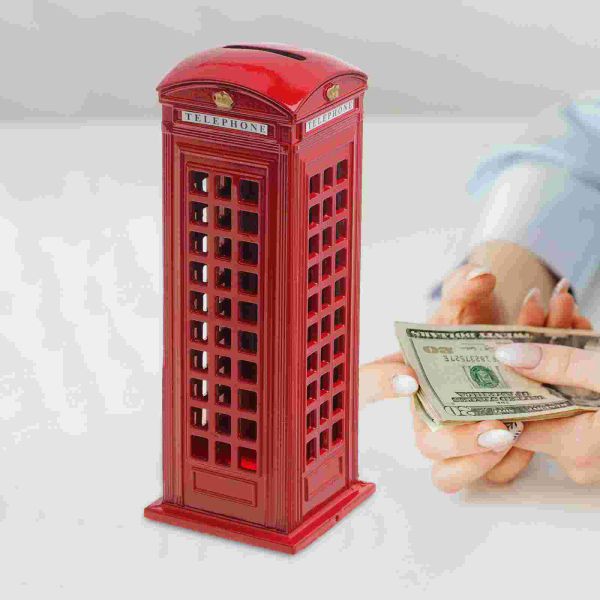 Коробки Красная телефонная будка-копилка, лондонские сувениры Красная копилка, коробка для банок для взрослых, детей, подарки на день рождения, Новый год