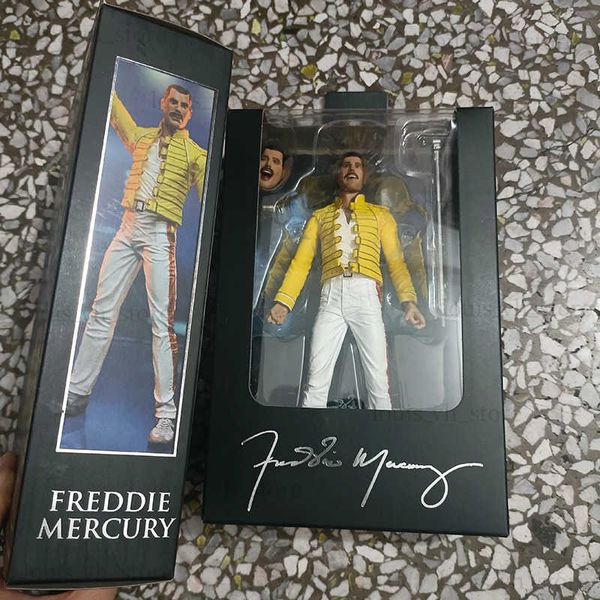 Aksiyon Oyuncak Figürleri Orijinal Wembley Stadyumu Kraliçe Freddie Mercury Action Figür Koleksiyon Modeli Oyuncak Bebek Şimdiki T240325