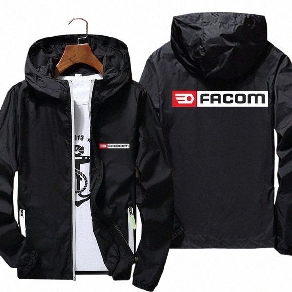 Herren Facom Profinels Tools Facom Strand Radfahren Reißverschluss Cam Windjacke Haut T-Shirts Sport Pilot Kapuzenjacke 7XL e1po #