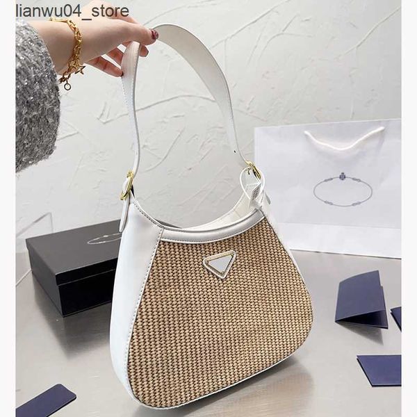 Borse da sera Designer Str Bag Borse a tracolla di lusso in tessuto Classic Flap Hobo Beach het Pelle Fashion Brand Lady Borsa a mano all'ingrosso Q240225