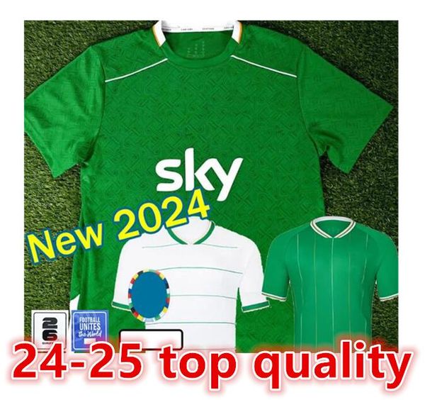 Maglia da calcio Irlanda 2024 Euro Cup Kit per bambini ROBINSON OBAFEMI Home Away 24/25 Maglia da calcio National Qualifier Classy Special 25 Verde Bianco FERGUSON BROWNE BRADY66