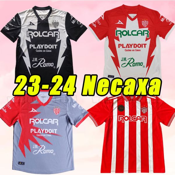 23/24 México Club Necaxa Camisas de futebol 100º aniversário FORMILIANO GONZALEZ ESCOBOZA GIMENEZ DOMINGUEZ ARAOS AGUIRRE 2023 24 homens Camisas de futebol Home Away terceiro