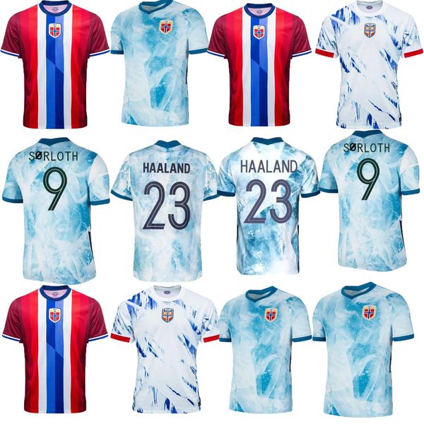 24 25 nuove maglie di calcio norvegesi Haaland 2024 noruega ODEGAARD Berge King camisetas de futbol uniformi della squadra nazionale di calcio