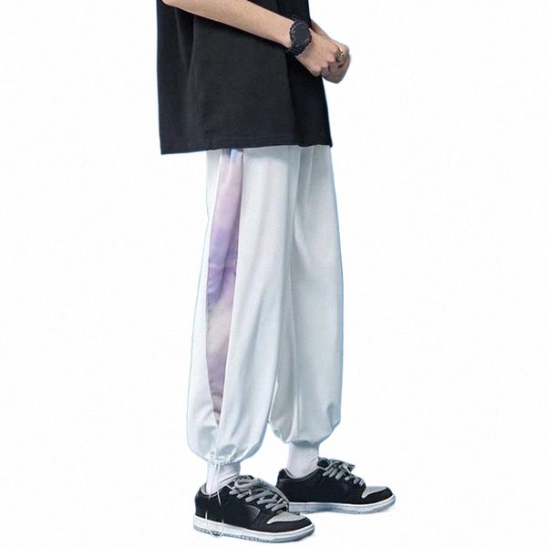 2023 pantaloni della tuta da uomo nuovi pantaloni della tuta Hem Tops streetwear Fi lettera ricamo pantaloni di yoga felpe casual pantaloni harem larghi 8XL m1Gp #