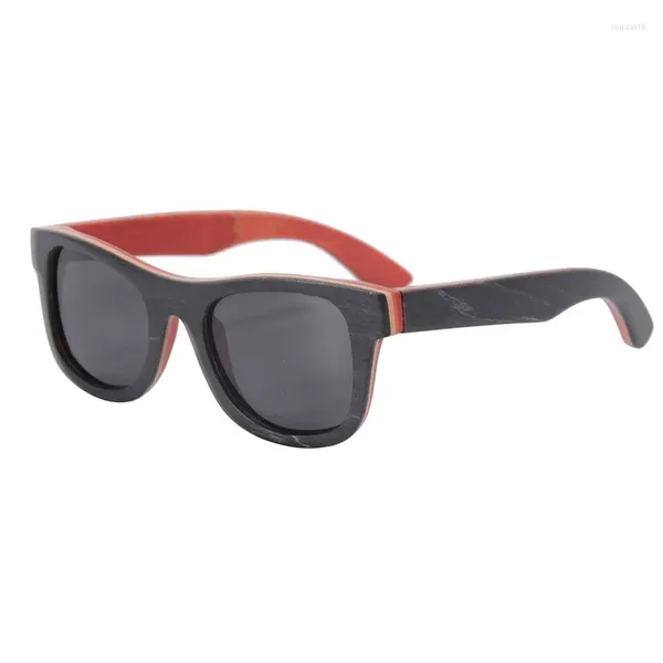 Sonnenbrille Original polarisierte Angelbrille Regenbogen Holz Herren Damen Sakteboard handgefertigt