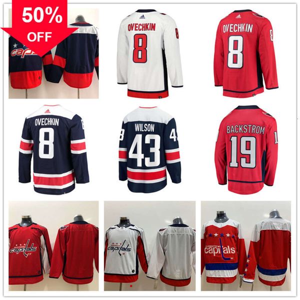 Washington Custom Capitals Hockey Trikots 67 Max Pacioretty 45 Matthew Phillips 38 Rasmus Sandin 23 Michael Sgarbossa 17 Dylan Strome 43 Tom Wilson 8 Alex Ovechkin