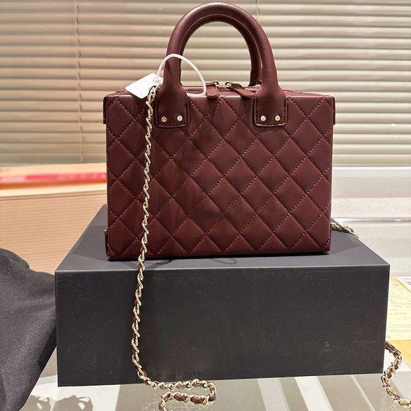 borse channells borsa stilista di lusso borsa a tracolla con catena Diamond Lattice borsa per trucco borsa per valigia in pelle di vacchetta semplice e versatile