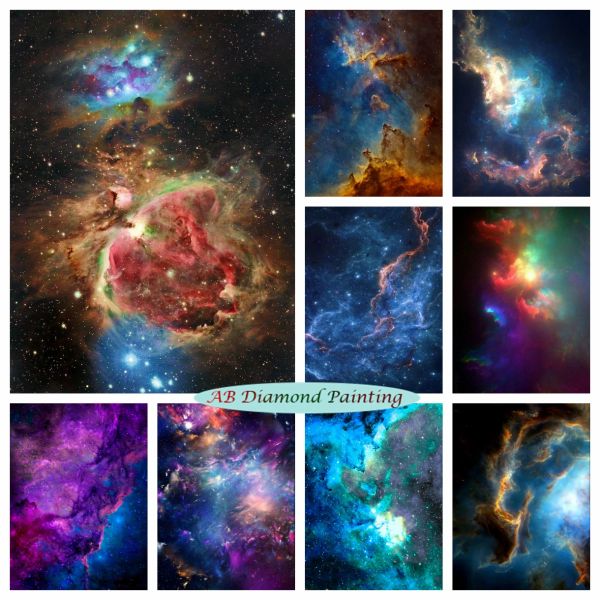 Stitch Cosmic Galaxy Nebula 5d Ab Diamond Painting Astronomy Orion Landscape EMAIC CAMIO SCENERIO CROP CROCK KIT DECIVI