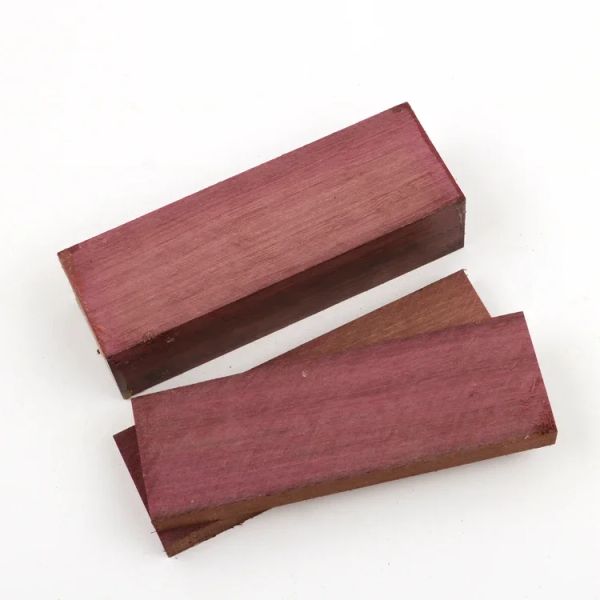 Falegnami Purple Heart Spazi vuoti in legno fai-da-te lavorazione del legno Manico del coltello manico in legno vuoto Bilance per coltelli Materiali per la produzione di coltelli