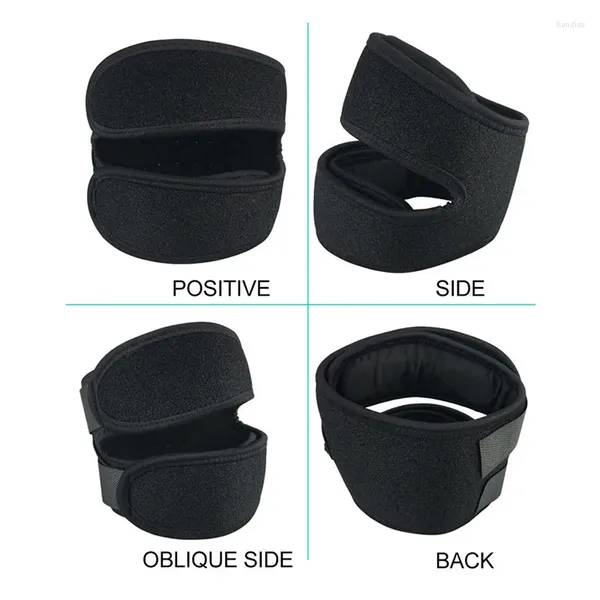 Ginocchiere 1 pezzo cinturino rotuleo regolabile con doppio supporto di compressione corsa basket calcio ciclismo tennis yoga