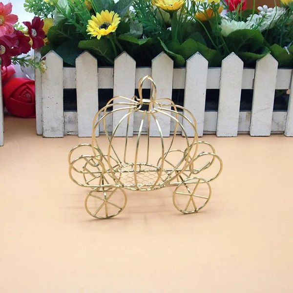 Wrap regalo 100 pezzi europei creativi europei goldkin carrello di zucca design di caramelle scatole per matrimoni di alta qualità W9982