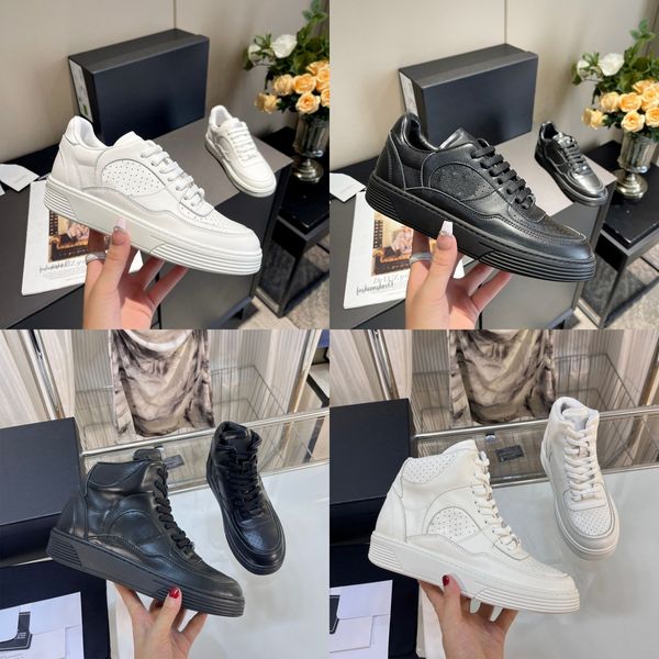 Koşu Ayakkabı Tasarımcı Ayakkabı Erkek Günlük Eğitmen Kadın Beyaz Düz Deri Ayakkabı Ürünü 23a Beyaz Siyah Üstü Lüks Düşük Spor Ayakkabıları Kutu Boyutu 35-40 Açık Mekan Ayakkabıları
