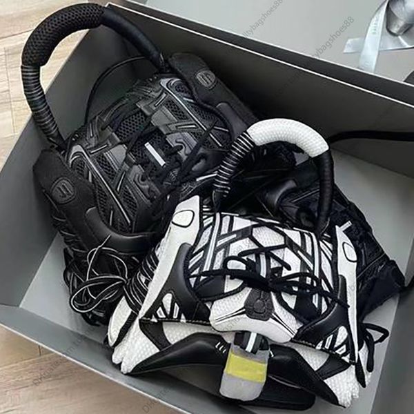 Üst Saatli Çanta Tasarımcısı Kadın Moda Çanta Çantaları Sneakerhead Orta Siyah Karışık Kumaş Saat Cam Çanta Çantası Küçük Crossbody Tote Saati