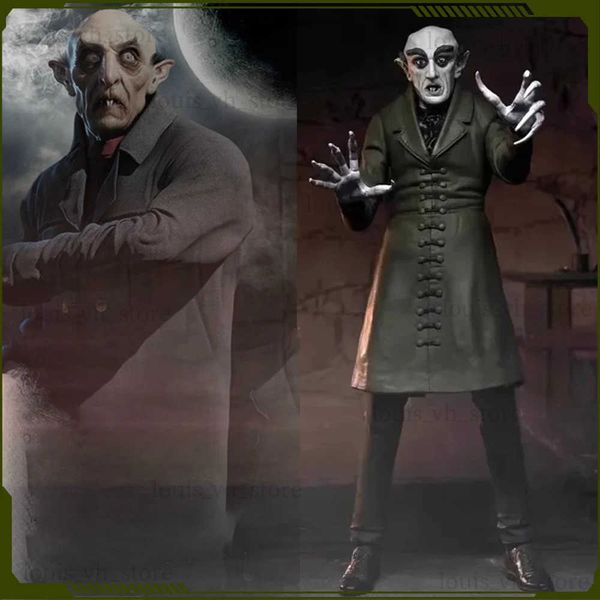 Фигурки игрушек Оригинал Neca 06101 Nosferatu Аниме Фигурки Phantom Der Nacht Movie 18см Фигурка Статуя из ПВХ Модель Коллекция кукол Decora Toys T240325