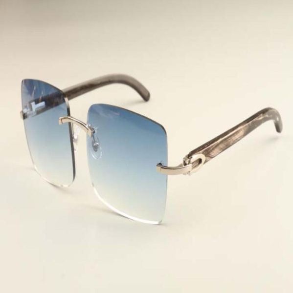 Новая фабрика, роскошные модные ультралегкие солнцезащитные очки в большой оправе 352412B4, солнцезащитные очки с натуральным черным узором, рога, DHL 2104920