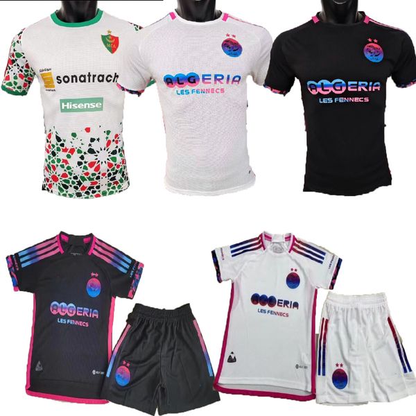Versão do jogador 2023 2024 2025 Argélia ESPECIAL rosa camisas de futebol MAHREZ argelia 23 24 25 ATAL FEGHOULI BRAHIMI SLIMANI BOUNEDJAH BELAILI homem kit infantil camisa de futebol