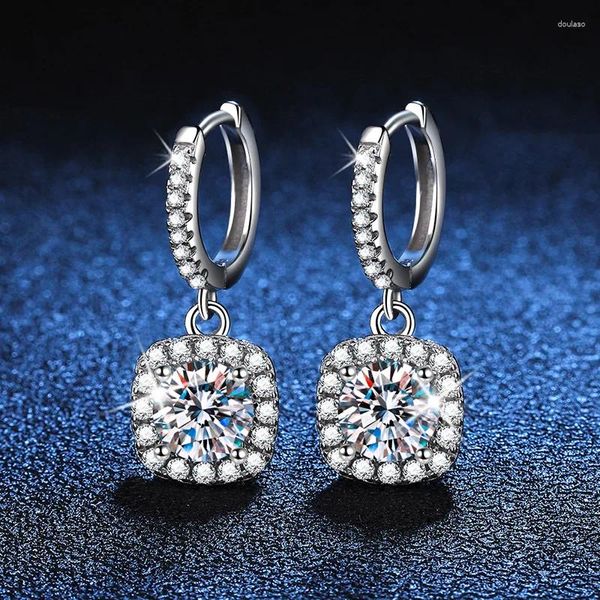 Orecchini a pennaglie 925 Orero a zircone scintillante in argento sterling per donne Accessori per gioielli raffinati