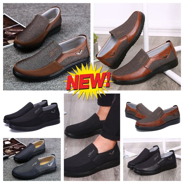 Scarpe casual GAI Uomo Nero Marrone Scarpe Punta a punta banchetto per feste Abiti da lavoro Uomo designer Minimalista Traspirante Taglia scarpe EUR 38-50