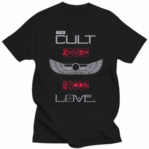 The Cult Love Album Band Camiseta DMN Vintage Preto T0j2#