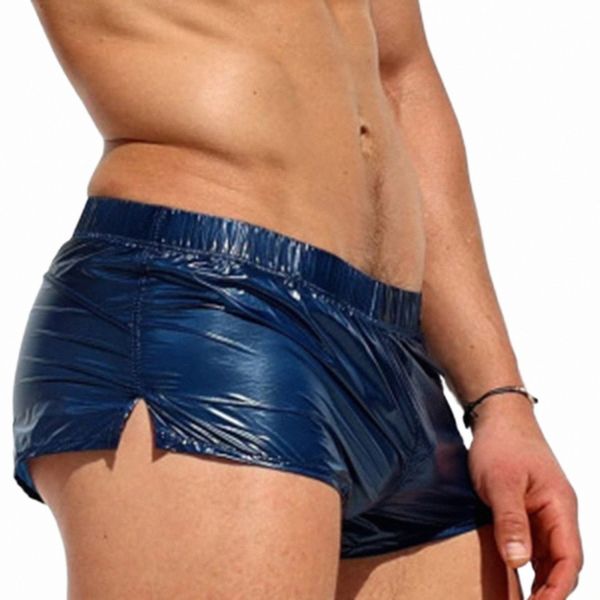 Männer Low -Rise -Boxer Shorts Unterwäsche solide schlanke Pass