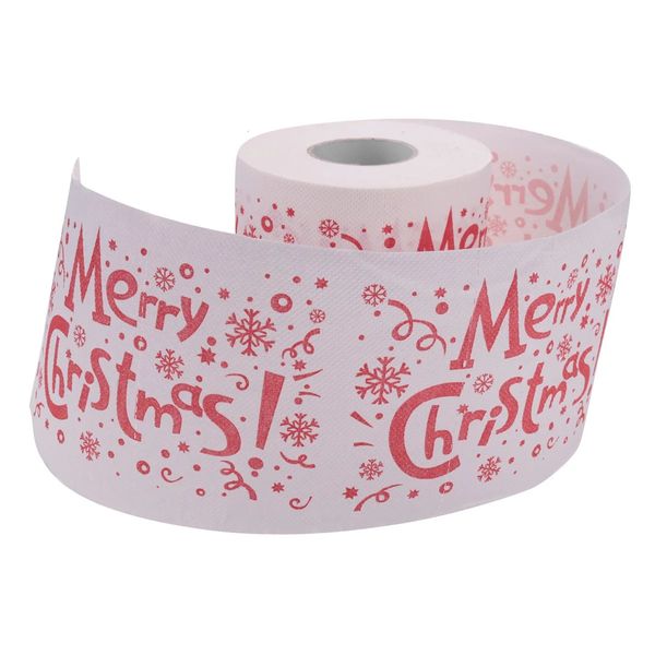 5 Stile Weihnachtsmann-Papierrolle, Seidenpapier, Handtücher, Weihnachtsdekoration, Weihnachten, Weihnachtsmann, Büro, Zimmer, Toilettenpapier, 5 Rollen, 240323