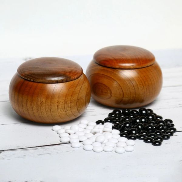 Jars Baduk Go Game Stones Bowls para jogo de tabuleiro de estratégia clássico (Baduk/Weiqi)