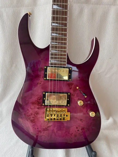 Kundenspezifische GRG220PA-RLB E-Gitarre der RG GIO-Serie, Royal Purple Burst