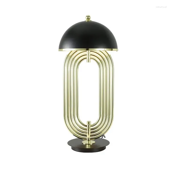 Tischlampen TEMAR Moderne LED-Lampe Design E27 Schwarz und Gold Kreative Schreibtischleuchte Home Dekorativ für Foyer Wohnzimmer Büro Schlafzimmer