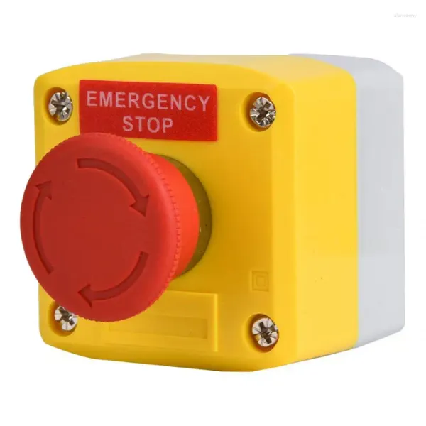 Управление умным домом SP-A001 Пластиковый красный знак Аварийный выключатель Кнопочный выключатель IP65 Водонепроницаемая изоляция Промышленная электрическая коробка