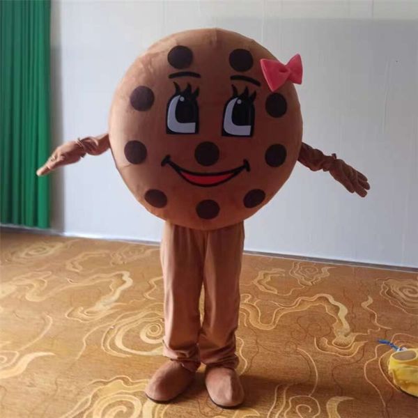 Trajes de mascote Halloween Natal Cookie Mascotte Cartoon Plush Fancy Dress Mascot Costume