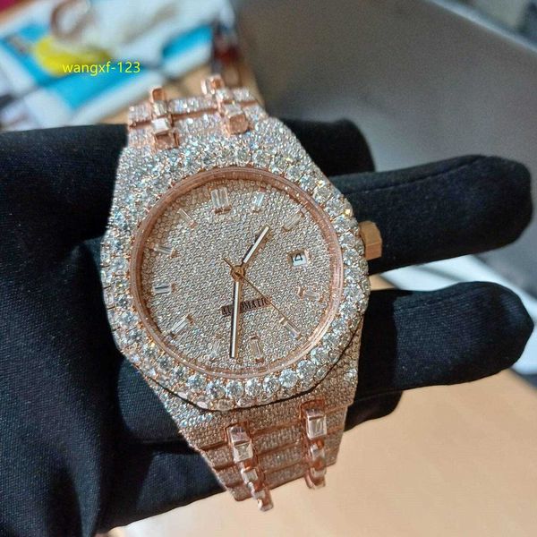 VVS Mossanite Watch Factory Custom Iced Out Pass Diamond Test Women Hip Hop Orologi a diamante Full Diamond