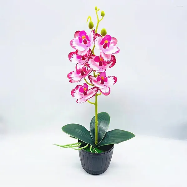 Flores decorativas em vaso falso colorido desktop requintado eco-friendly imitação planta enfeites de casamento