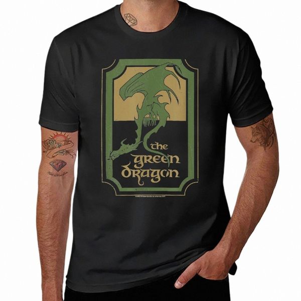 Lord Rings Green Drag Tavern Футболка с аниме графикой, мужские футболки с графикой, большие и высокие V0Ft #