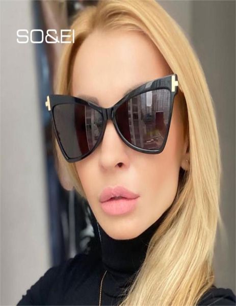 Soei Retro Cat Eye Ungize Women Sunglasses Designer Ladies Gradient Lens Mewear Мужчины на открытом воздухе солнцезащитные очки Oculos UV4008297377