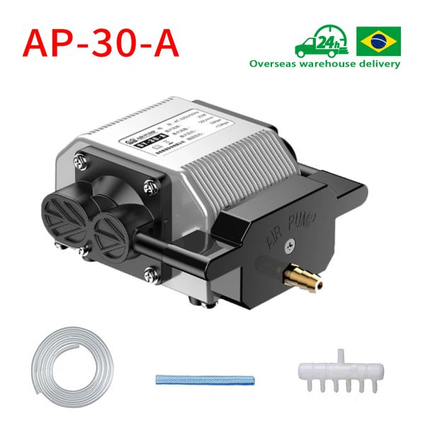 Acessórios Novo compressor de ar elétrico magnético para máquina de corte e gravação a laser ZBAITU FF80 EAIR, bomba de ar, aquário e sistemas hidropônicos