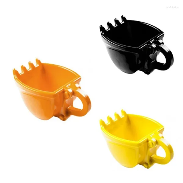 Tazze 1 PZ Creativo 330ML Escavatore Secchio Stampo Tazza Tazza da caffè Acqua Potabile Tè Cucina Articoli e Attrezzature per Acqua, Caffè, Tè Arancione