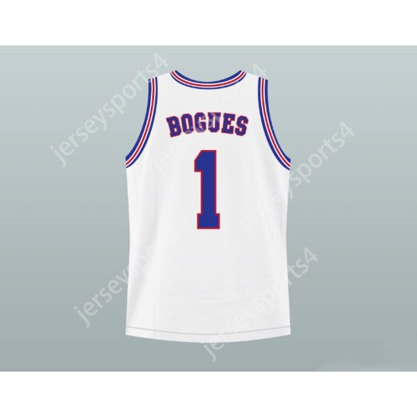 Personalizado qualquer nome qualquer equipe SPACE JAM TUNE SQUAD MUGSY BOGUES 1 JERSEY PONTO COSTURADO NOVO Tudo costurado Tamanho S M L XL XXL 3XL 4XL 5XL 6XL Qualidade superior