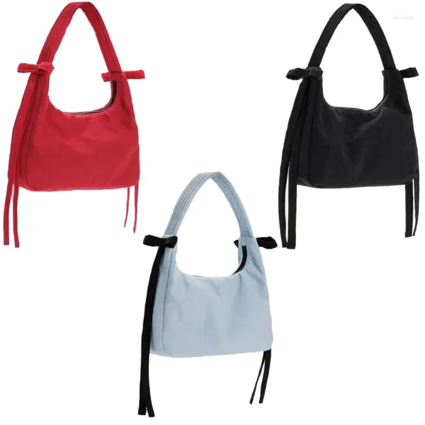 Корейская сумка Totes с застежкой-молнией, повседневная нейлоновая сумка для покупок для женщин и девочек
